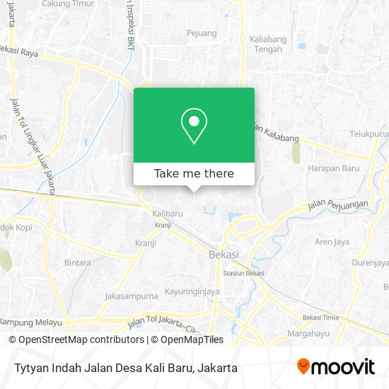 Tytyan Indah Jalan Desa Kali Baru map