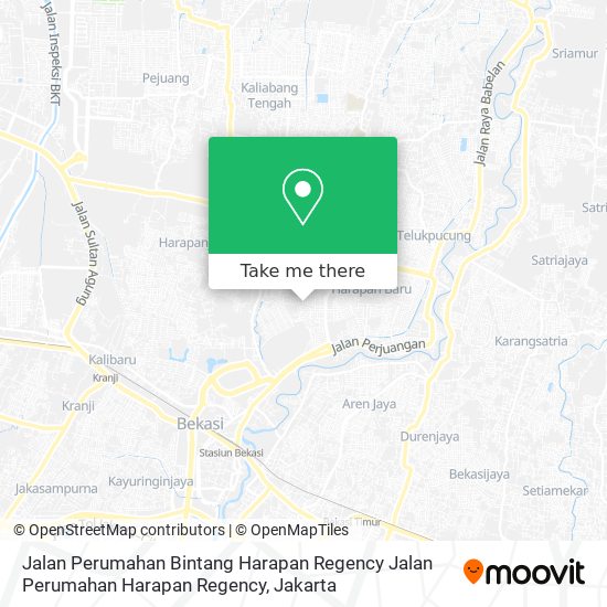 Jalan Perumahan Bintang Harapan Regency Jalan Perumahan Harapan Regency map