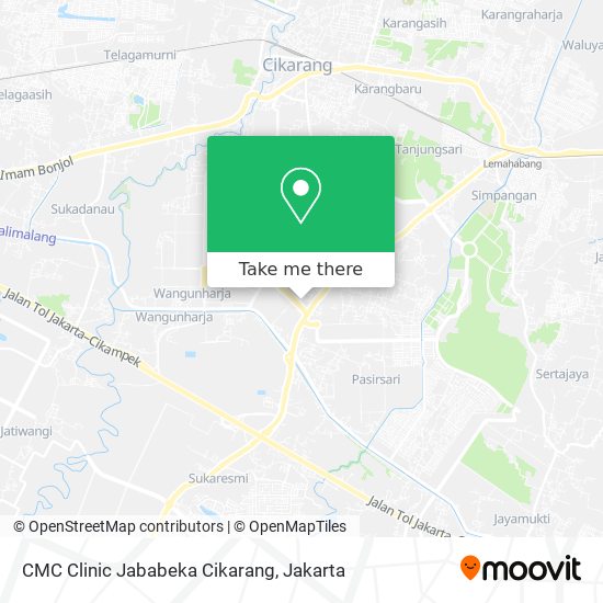CMC Clinic Jababeka Cikarang map