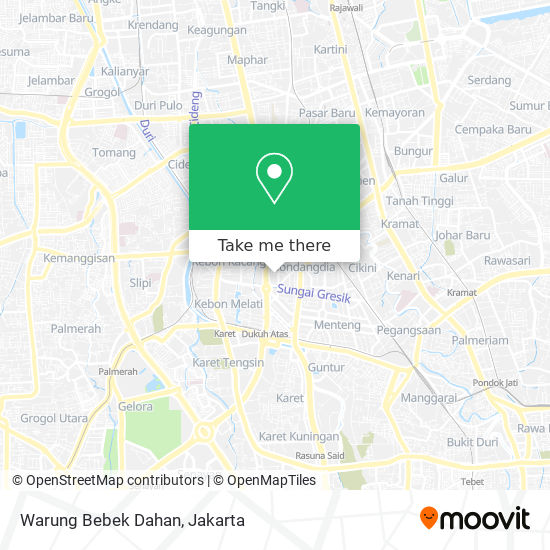 Warung Bebek Dahan map