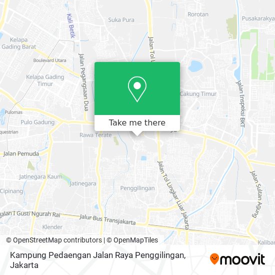 Kampung Pedaengan Jalan Raya Penggilingan map