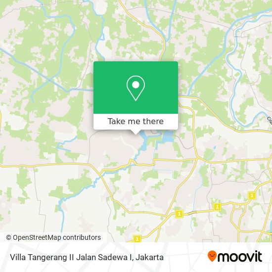 Villa Tangerang II Jalan Sadewa I map