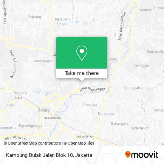 Kampung Bulak Jalan Blok 10 map