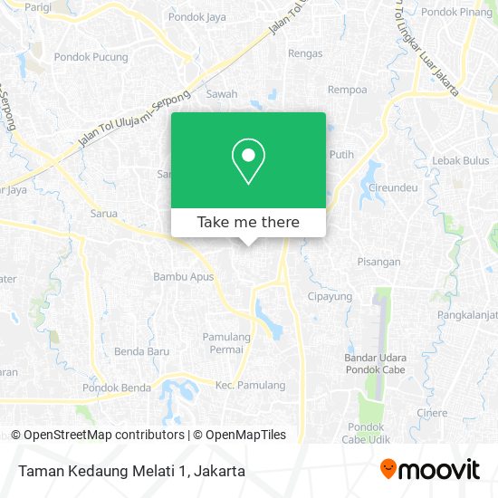 Taman Kedaung Melati 1 map