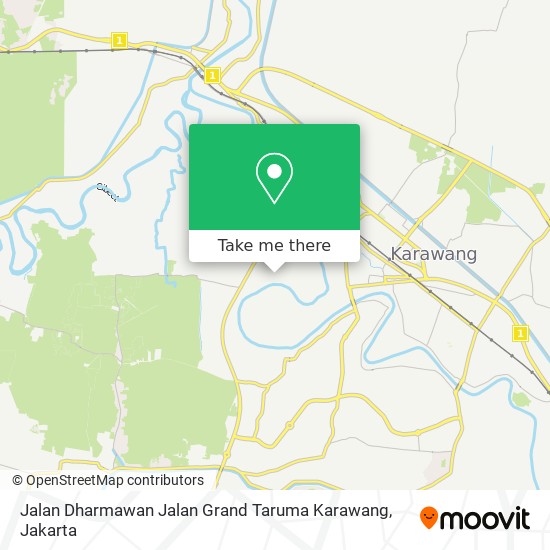 Jalan Dharmawan Jalan Grand Taruma Karawang map