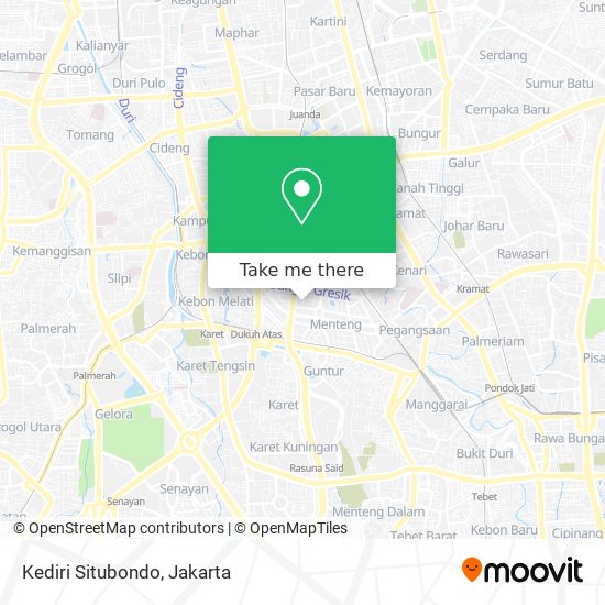 Kediri Situbondo map