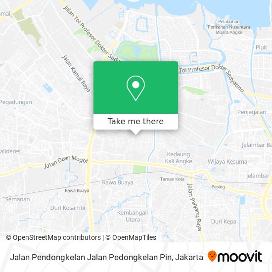 Jalan Pendongkelan Jalan Pedongkelan Pin map