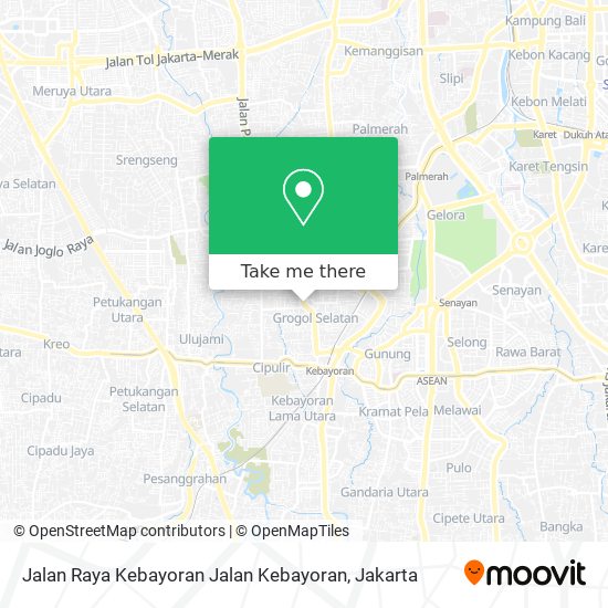Jalan Raya Kebayoran Jalan Kebayoran map