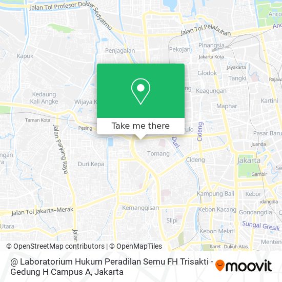 @ Laboratorium Hukum Peradilan Semu FH Trisakti - Gedung H Campus A map