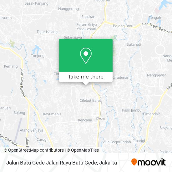 Jalan Batu Gede Jalan Raya Batu Gede map