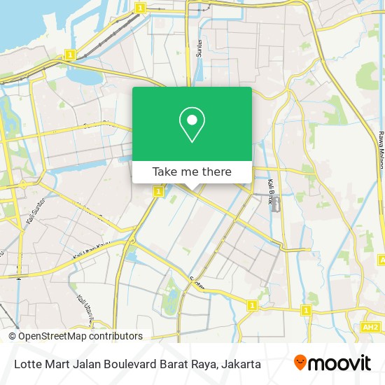 Lotte Mart Jalan Boulevard Barat Raya map