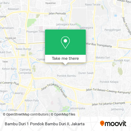 Bambu Duri 1 Pondok Bambu Duri II map