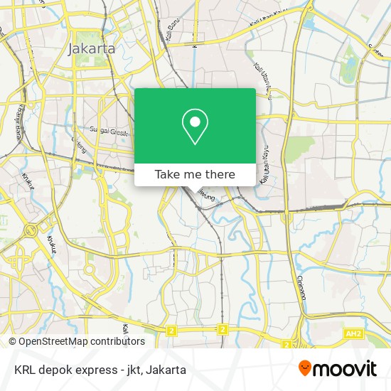 KRL depok express - jkt map