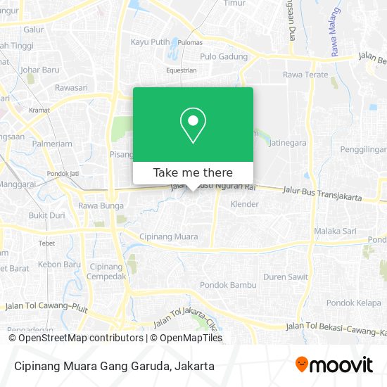 Cipinang Muara Gang Garuda map