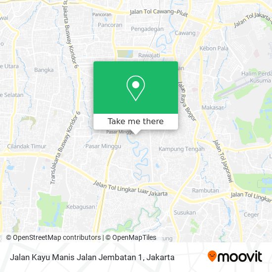 Jalan Kayu Manis Jalan Jembatan 1 map