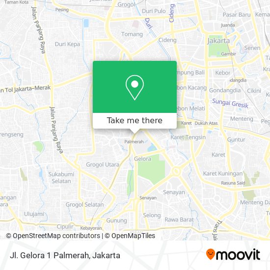 Jl. Gelora 1 Palmerah map