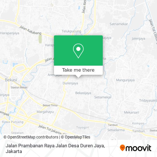 Jalan Prambanan Raya Jalan Desa Duren Jaya map