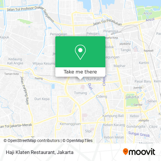 Haji Klaten Restaurant map