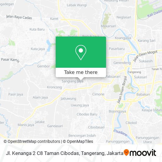 Jl. Kenanga 2 C8 Taman Cibodas, Tangerang map