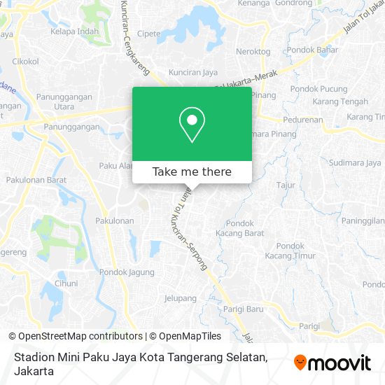 Stadion Mini Paku Jaya Kota Tangerang Selatan map