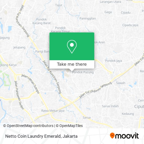 Netto Coin Laundry Emerald map