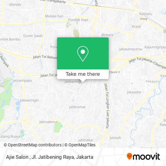 Ajie Salon , Jl. Jatibening Raya map