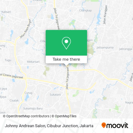 Johnny Andrean Salon, Cibubur Junction map
