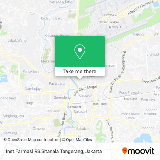 Inst.Farmasi RS.Sitanala Tangerang map
