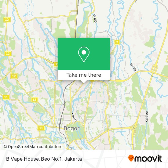 B Vape House, Beo No.1 map