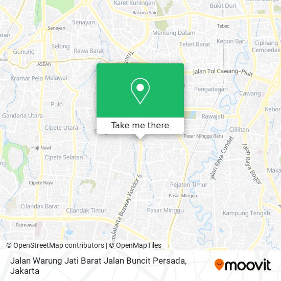 Jalan Warung Jati Barat Jalan Buncit Persada map