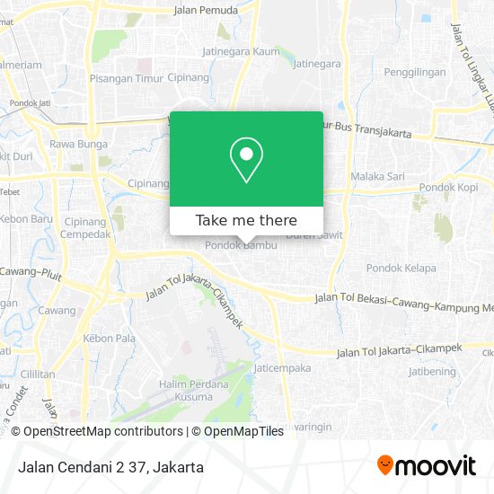 Jalan Cendani 2 37 map