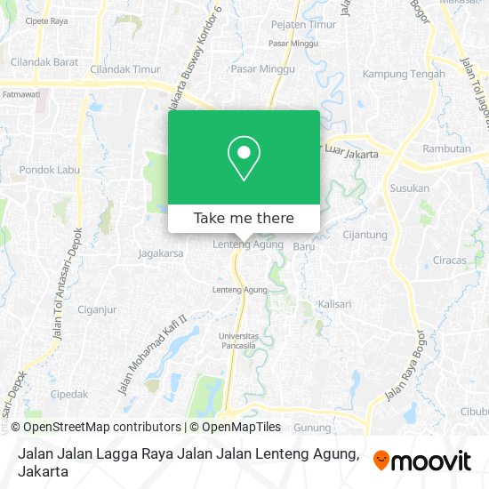 Jalan Jalan Lagga Raya Jalan Jalan Lenteng Agung map