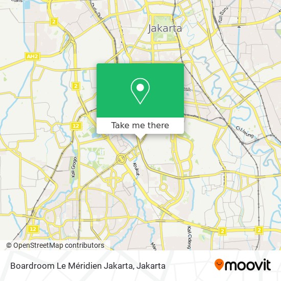 Boardroom Le Méridien Jakarta map