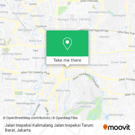 Jalan Inspeksi Kalimalang Jalan Inspeksi Tarum Barat map