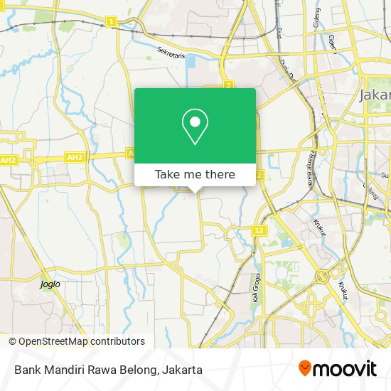 Bank Mandiri Rawa Belong map
