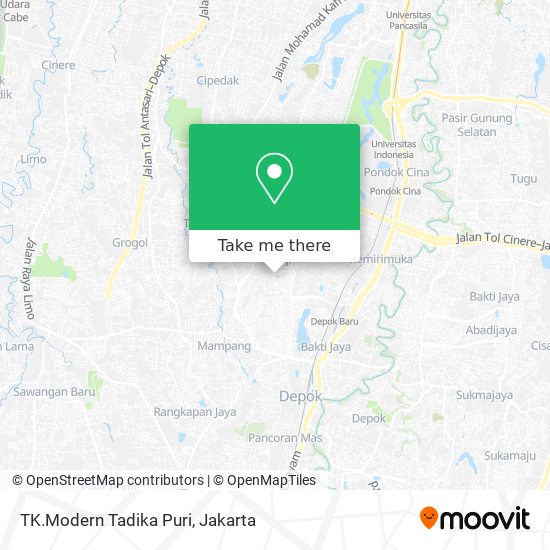 TK.Modern Tadika Puri map