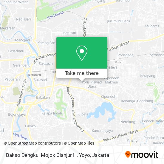 Bakso Dengkul Mojok Cianjur H. Yoyo map