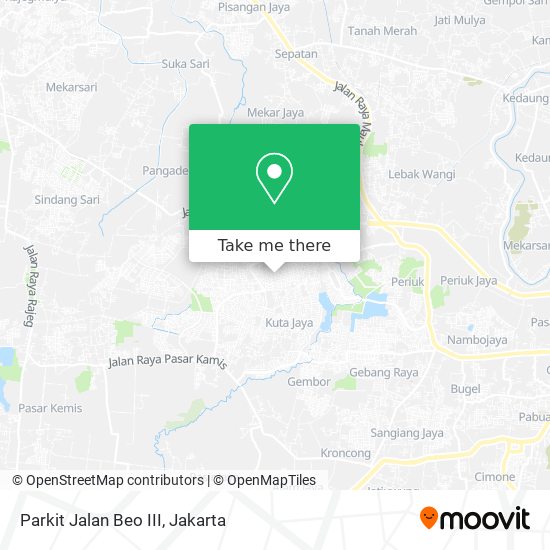 Parkit Jalan Beo III map