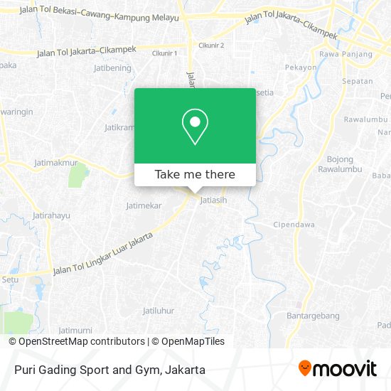 Puri Gading  Sport and Gym map