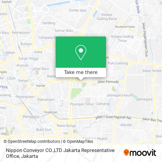 Nippon Conveyor CO.,LTD Jakarta Representative Office map