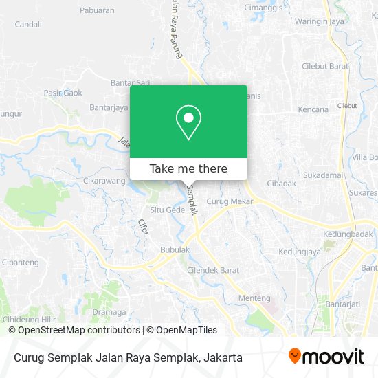 Curug Semplak Jalan Raya Semplak map