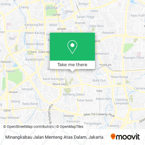 Minangkabau Jalan Menteng Atas Dalam map