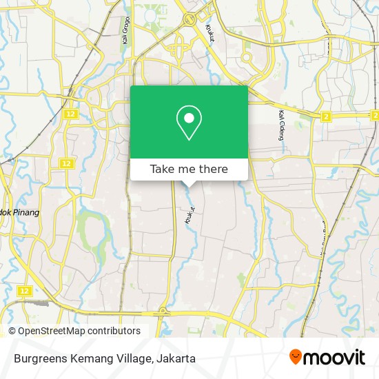Burgreens Kemang Village map