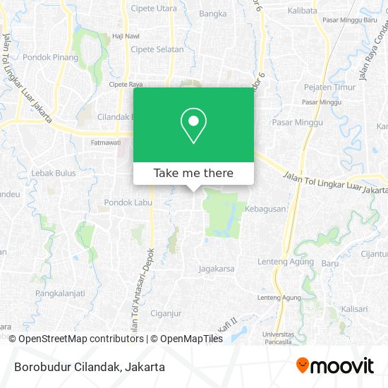 Borobudur Cilandak map