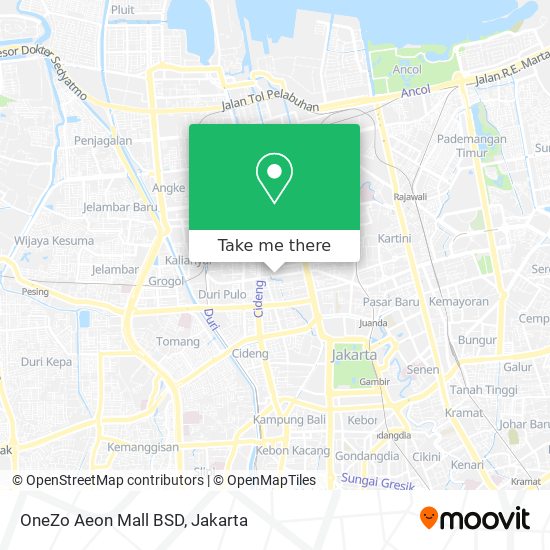 OneZo Aeon Mall BSD map