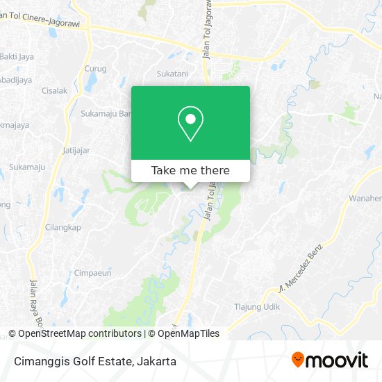 Cimanggis Golf Estate map