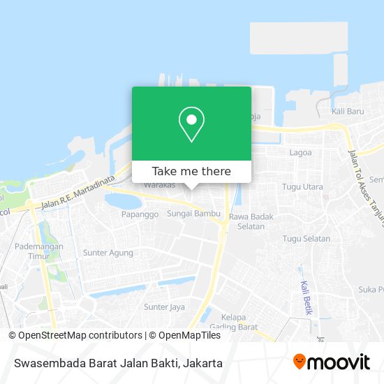 Swasembada Barat Jalan Bakti map