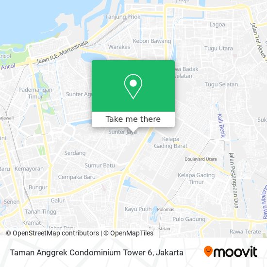 Taman Anggrek Condominium Tower 6 map