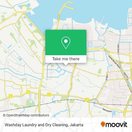 Washday Laundry and Dry Cleaning map