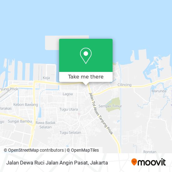 Jalan Dewa Ruci Jalan Angin Pasat map